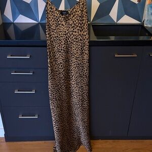 Vici Tan and Black Animal Print Dress